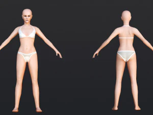 Female 6 - WITH 30 ANIMATIONS-36 MORPHS 3D Model