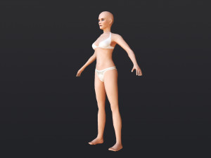 Female 6 - WITH 30 ANIMATIONS-36 MORPHS 3D Model