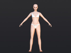 Female 6 - WITH 30 ANIMATIONS-36 MORPHS 3D Model