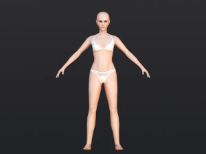 Female 6 - WITH 30 ANIMATIONS-36 MORPHS 3D Model