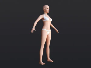 Female 6 - WITH 30 ANIMATIONS-36 MORPHS 3D Model