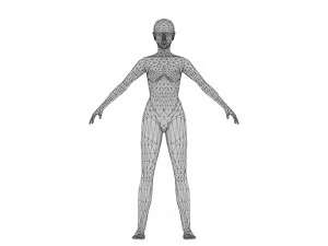 Female 6 - WITH 30 ANIMATIONS-36 MORPHS 3D Model