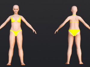 Female 7 - WITH 30 ANIMATIONS-36 MORPHS 3D Модель