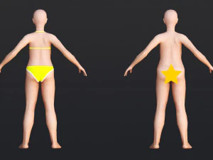 Female 7 - WITH 30 ANIMATIONS-36 MORPHS 3D Model