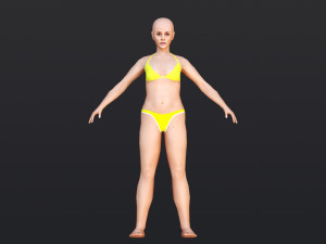 Female 7 - WITH 30 ANIMATIONS-36 MORPHS 3D Модель