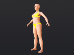 Female 7 - WITH 30 ANIMATIONS-36 MORPHS 3D Модель