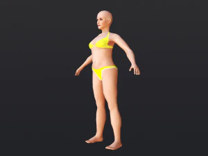 Female 7 - WITH 30 ANIMATIONS-36 MORPHS 3D Model