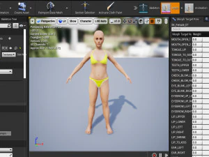 Female 7 - WITH 30 ANIMATIONS-36 MORPHS 3D Model