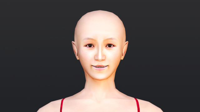 Female 8 - WITH 30 ANIMATIONS-36 MORPH Model 3D .c4d .max .obj .3ds .fbx .stl .blend 