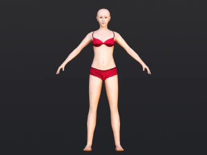 Female 8 - WITH 30 ANIMATIONS-36 MORPH 3D Model