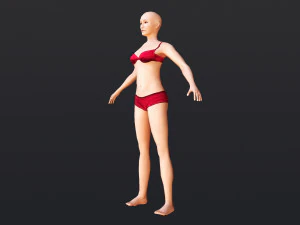 Female 8 - WITH 30 ANIMATIONS-36 MORPH 3D Model