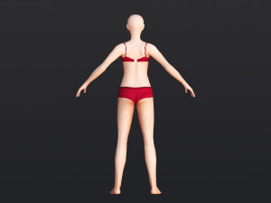 Female 8 - WITH 30 ANIMATIONS-36 MORPH Model 3D