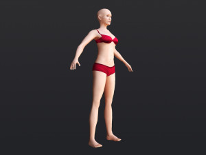 Female 8 - WITH 30 ANIMATIONS-36 MORPH Model 3D