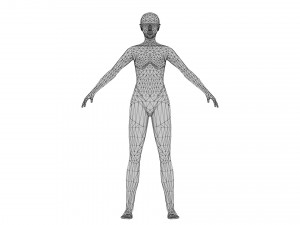 Female 8 - WITH 30 ANIMATIONS-36 MORPH Model 3D