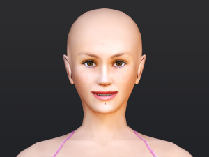 Female 9 - WITH 30 ANIMATIONS-36 MORPH 3D Модель