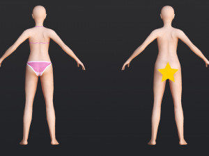 Female 9 - WITH 30 ANIMATIONS-36 MORPH Model 3D