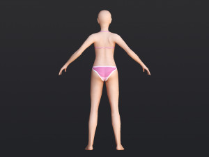 Female 9 - WITH 30 ANIMATIONS-36 MORPH Model 3D