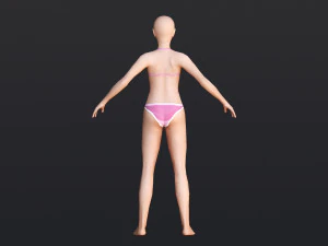 Female 9 - WITH 30 ANIMATIONS-36 MORPH 3D Model