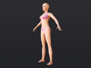Female 9 - WITH 30 ANIMATIONS-36 MORPH Model 3D