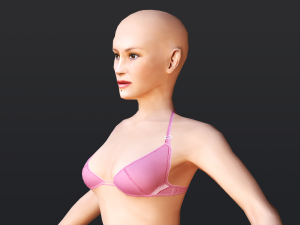 Female 9 - WITH 30 ANIMATIONS-36 MORPH Model 3D