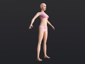 Female 9 - WITH 30 ANIMATIONS-36 MORPH Model 3D