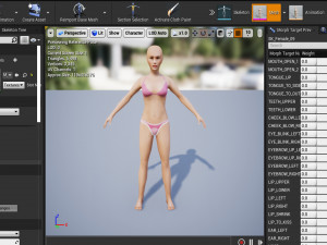 Female 9 - WITH 30 ANIMATIONS-36 MORPH Model 3D