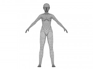Female 9 - WITH 30 ANIMATIONS-36 MORPH Model 3D