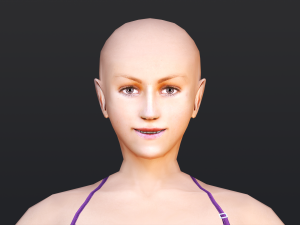 Female 10 - WITH 30 ANIMATIONS-36 MORPH 3D Модель