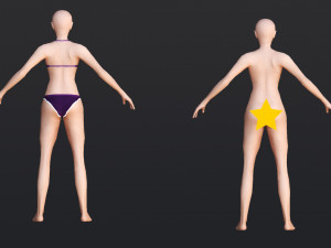 Female 10 - WITH 30 ANIMATIONS-36 MORPH 3D Model