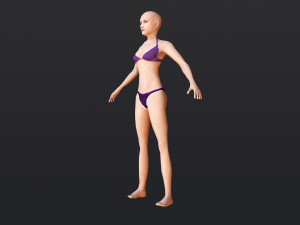 Female 10 - WITH 30 ANIMATIONS-36 MORPH 3D Model