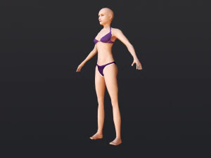 Female 10 - WITH 30 ANIMATIONS-36 MORPH 3D Model