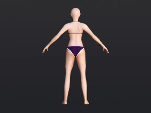 Female 10 - WITH 30 ANIMATIONS-36 MORPH 3D Model