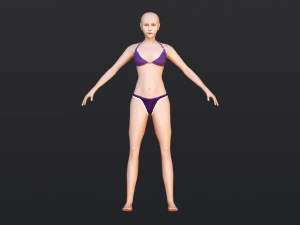 Female 10 - WITH 30 ANIMATIONS-36 MORPH 3D Model