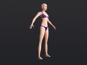 Female 10 - WITH 30 ANIMATIONS-36 MORPH 3D Model