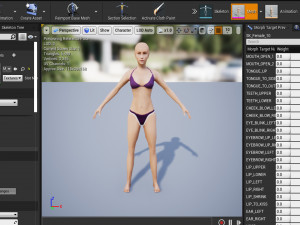 Female 10 - WITH 30 ANIMATIONS-36 MORPH 3D Model