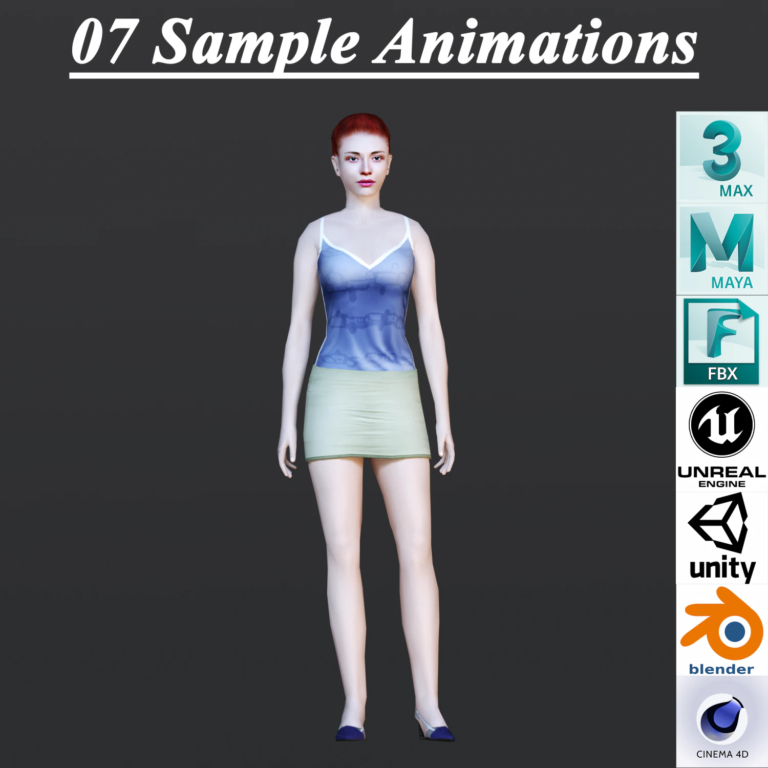 SAMPLE ANIMATIONS 3D Model .c4d .max .obj .3ds .fbx .stl .blend 