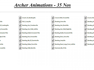 35 ARCHER ANIMATIONS 3D Model