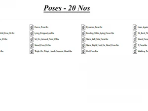 25 कैटवॉक एनिमेशन 3D मॉडल