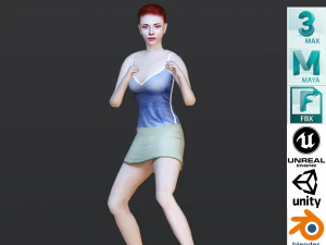 50 ANIMAZIONI DI COMBATTIMENTO Modello 3D