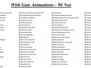 90 GUNS ANIMATIONS Modèle 3D