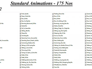 175 STANDARD ANIMATIONS 3D Model
