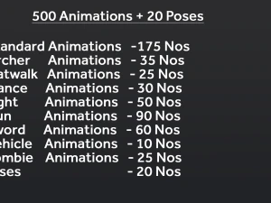 500 ANIMATIONS 3D Model