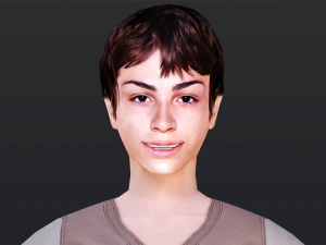 Woman 1 With 52 Animations 32 Morphs 3D Model