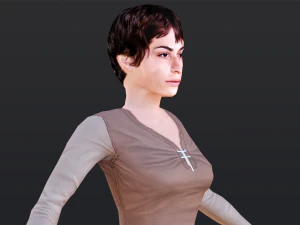 Woman 1 With 52 Animations 32 Morphs 3D Model