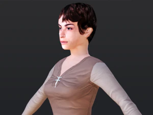 Woman 1 With 52 Animations 32 Morphs 3D Model