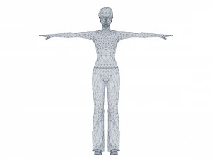 Woman 1 With 52 Animations 32 Morphs 3D Model