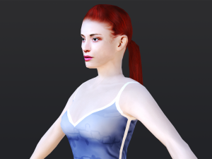 Woman 2 With 52 Animations 32 Morphs 3D 모델
