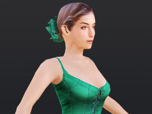 Woman 3 With 52 Animations 32 Morphs 3D Model