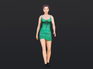 Woman 3 With 52 Animations 32 Morphs 3D Model