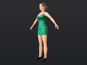 Woman 3 With 52 Animations 32 Morphs 3D Model